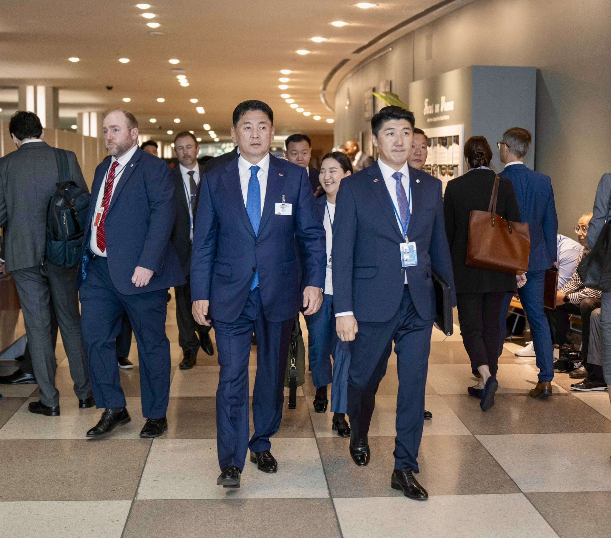 Монгол Улсын Ерөнхийлөгч У.Хүрэлсүх НҮБ-ын 80 жилийн ойд зориулсан хүндэтгэлийн өндөр түвшний хуралдаанд оролцлоо