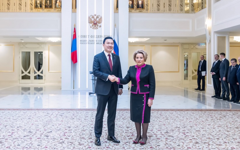 Монгол Улсын Их Хурлын дарга Н.Учрал, ОХУ-ын Холбооны Хурлын Холбооны Зөвлөлийн дарга В.И.Матвиенко нар албан ёсны хэлэлцээ хийв