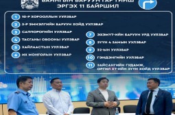 ЯВГАН ЗОРЧИГЧИД ЗАМ ТАВЬЖ ӨГӨӨД БАРУУН ЭРГЭХ 11 УУЛЗВАРЫГ ТАНИЛЦУУЛЖ БАЙНА